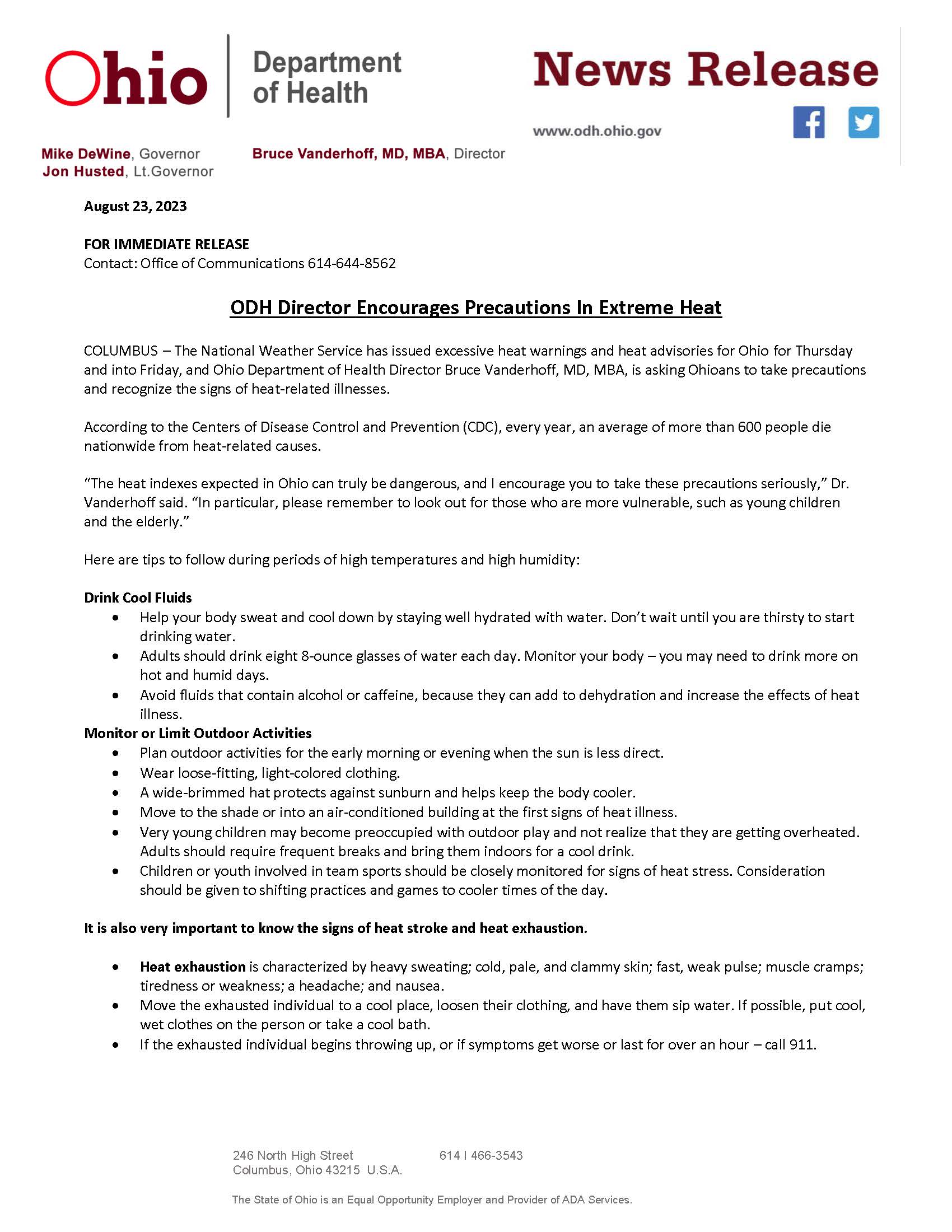 ODH Press Release 8.24.23 Excessive heat_Page_1